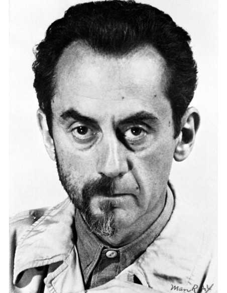 Man Ray|Man Ray Print|man ray silver photographic print|Selfportrait (half-shaven), 1943|€156.00